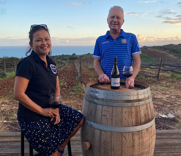 Falesia Wines Owners Iain And Feann